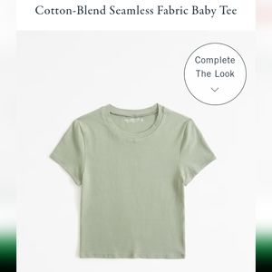 Cotton blend seamless fabric baby-tee